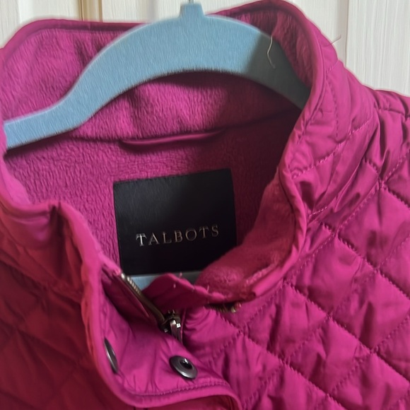 Talbots quilted Vest Fleece lined size Large - Rarely worn. Great condition - Picture 5 of 6